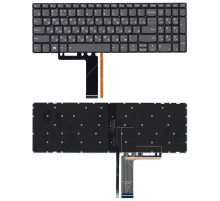 Клавиатура для ноутбука Lenovo IdeaPad 320-15ABR 520-15IKB черная с подсветкой
