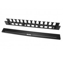 CM-1U-MLF-COV Кабельный организатор металлический с крышкой, 19';, 1U Hyperline