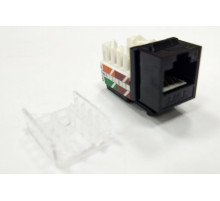 Вставка Keystone RJ-45, категория 6, черная, 90 градусов, TWT-OK45UTP/6-BK