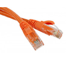 Патч-корд RJ45 - RJ45, 4 пары, UTP, категория 5е, 20 м, оранжевый, TopLAN TOP-45-45-20-OR