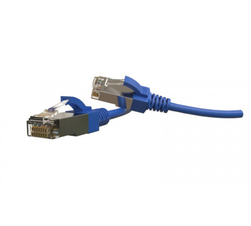 PC-LPT-SFTP-RJ45-RJ45-C6-2M-LSZH-BL Патч-корд S/FTP, экранированный, категория 6 (100% Fluke Component Tested), 28AWG, LSZH, 2 м, синий Hyperline