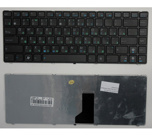 Клавиатура для ноутбука Asus K42, K43, UL30, U32, X42 черная, с подсветкой