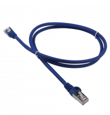 Патч-корд RJ45 - RJ45, 4 пары, FTP, категория 5е, 0.5 м, синий, LSZH, LANMASTER LAN-PC45/S5E-0.5-BL