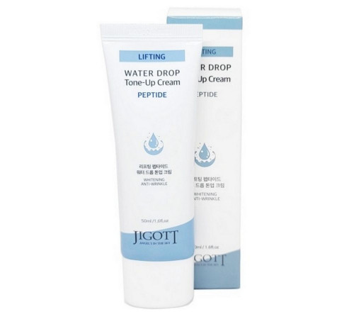 Jigott Тонизирующий крем для лица с пептидами / Lifting Peptide Water Drop Tone Up Cream, 50 мл