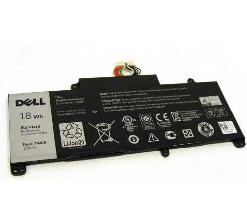 Аккумулятор для Dell (74XCR) Venue 8 pro, 18Wh, 3.7V