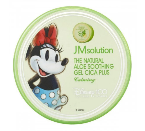 JMsolution Успокаивающий гель для лица и тела с алоэ и центеллой / Disney100 Minnie The Natural Aloe Soothing Gel Plus Calming, 300 мл