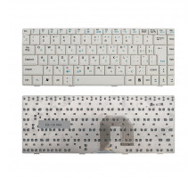 Клавиатура для ноутбука Asus U3, F9, F6, F6A, F6E, F6H, F6S Series. Г-образный Enter. Белая, без рамки. PN: K030462Q1.