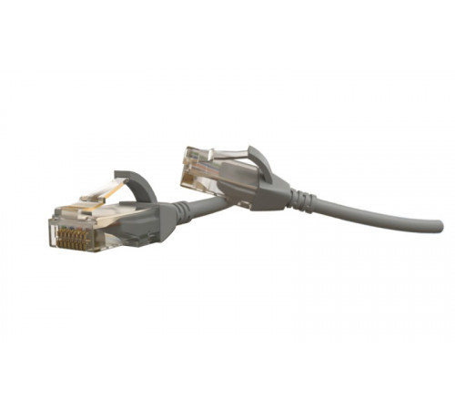 PC-LPT-UTP-RJ45-RJ45-C6-1M-LSZH-GY Патч-корд U/UTP, категория 6 (100% Fluke Component Tested), 28AWG, LSZH, 1 м, серый Hyperline