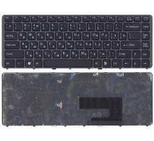 Клавиатура для ноутбука Sony Vaio VGN-NW черная с рамкой