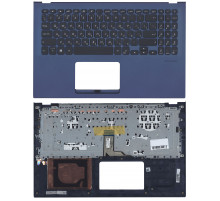 Клавиатура для ноутбука Asus X512 синяя топ-панель