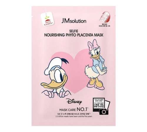 JMsolution Маска тканевая питательная с экстрактом фитоплаценты / Disney Collection Selfie Nourishing Phyto Placenta Mask, 30 мл