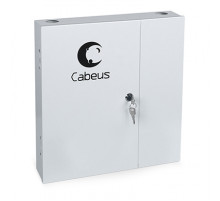 Cabeus FO-WL-8SC-K Бокс оптический настенный на 8 SC (LC duplex) со сплайс пластиной (без пигтейлов и проходных адаптеров)