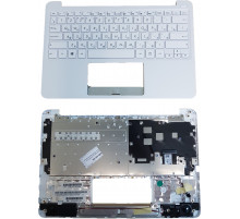 Клавиатура для ноутбука Asus X205TA-1A белая, верхняя панель в сборе (белая)