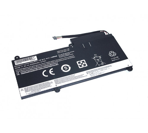 Аккумуляторная батарея для ноутбука Lenovo ThinkPad E450 (E450-3S1P) 11.3V 4200mAh OEM черная