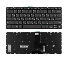 Клавиатура для ноутбука Lenovo IdeaPad 520S-14IKB Series. Плоский Enter. Черная, без рамки. PN: SN20M61877.