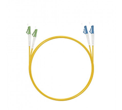 Cabeus FOP(d)-9-LC/APC-LC/UPC-1m Шнур оптический duplex LC/APC-LC/UPC 9/125 sm 1м LSZH