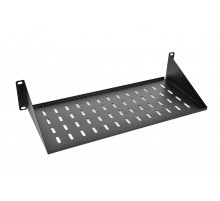 Полка ЦМО МС, консольная, 2U, 483х300х89 (ШхГхВ), для шкафов и стоек, цвет: чёрный МС-30-9005