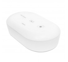 Стерилизатор ультрафиолетовый с быстрой беспроводной зарядкой 10W, USB Type-C, функция ароматерапии, белый