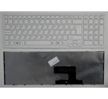 Клавиатура для ноутбука Sony Vaio VPC-EE белая, с рамкой