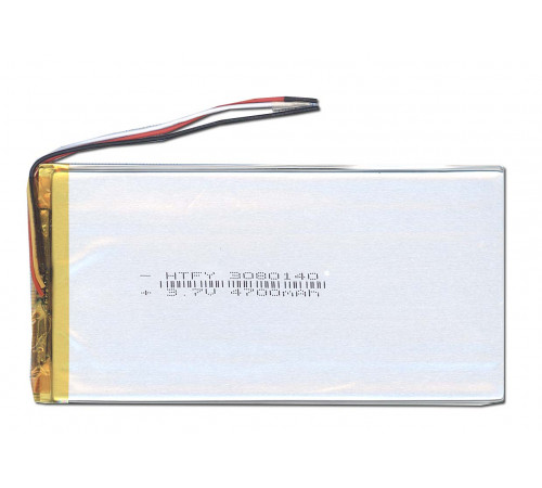 Аккумулятор Li-Pol (батарея) 3*80*140мм 3pin 3.7V/4700mAh