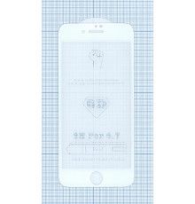 Защитное стекло 6D для Apple iPhone 7/8  белое