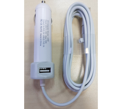 Автомобильная зарядка для Apple MagSafe, 45W для A1237, A1304, A1369, A1370 (14.5V, 3.1A)