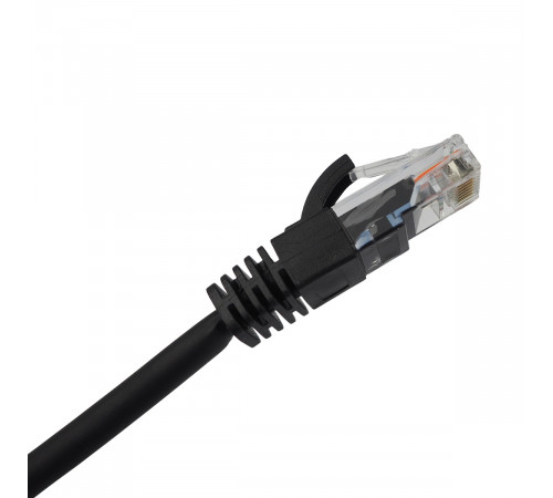 Шнур коммутационный BNH, кат. 5е, неэкр., U/UTP, RJ45/RJ45, d 5,5 0.15м, LSZH, AWG24 чёрный, (B500-UTP-5E-0.15-LSZH-BK)