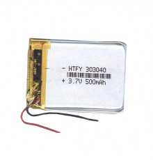 Аккумулятор Li-Pol (батарея) 3*30*40мм 2pin 3.7V/500mAh