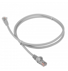 Патч-корд RJ45 - RJ45, 4 пары, UTP, категория 5е, 3 м, серый, LSZH, LANMASTER LAN-PC45/U5E-3.0-GY