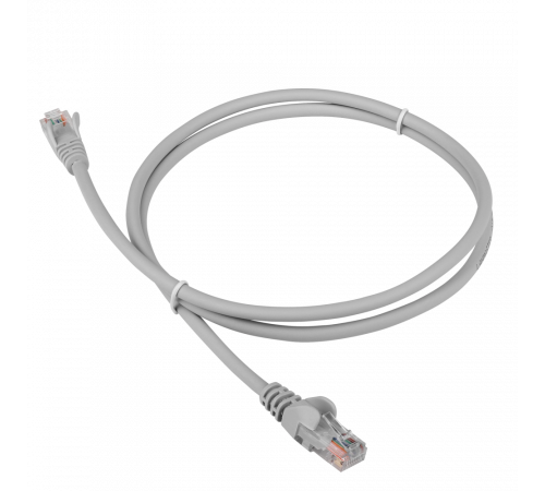 Патч-корд RJ45 - RJ45, 4 пары, UTP, категория 5е, 3 м, серый, LSZH, LANMASTER LAN-PC45/U5E-3.0-GY