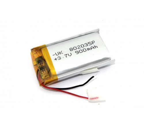 Аккумулятор Li-Pol (батарея) 8*20*35мм 2pin 3.7V/900mAh