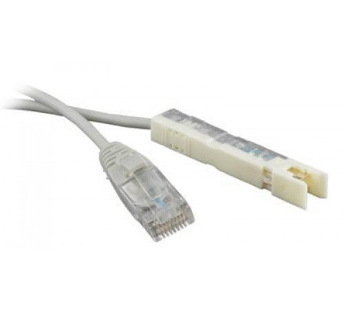 PC-110-RJ45-1P-CX-2M-LSZH-GY Патч-корд 110 тип-RJ45, 1 пара, LSZH, 2 м, серый Hyperline