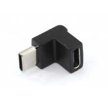 Переходник OTG USB Type C мама на Type-C папа угловой