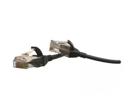 PC-LPT-UTP-RJ45-RJ45-C6-1M-LSZH-BK Патч-корд U/UTP, категория 6 (100% Fluke Component Tested), 28AWG, LSZH, 1 м, черный Hyperline