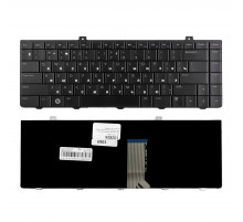 Клавиатура для ноутбука Dell Inspiron 1320, 1440 Series. Плоский Enter. Черная, без рамки. PN: V100825CS