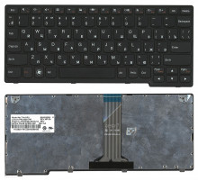 Клавиатура для ноутбука Lenovo IdeaPad S200, S205, S206 черная, рамка черная