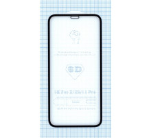 Защитное стекло 6D для Apple iPhone X/XS черное