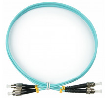 Патч-корд оптический TopLan, дуплексный, FC/PC-ST/PC, MM 50/125 (OM3), 2 м, LSZH