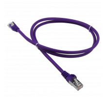 Патч-корд RJ45 - RJ45, 4 пары, FTP, категория 5е, 0.5 м, фиолетовый, LSZH, LANMASTER LAN-PC45/S5E-0.5-VI