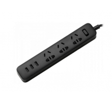 Сетевой удлинитель Xiaomi Power Strip (with 3 USB Port) XMCB01QMN, черный