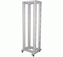Стойка двухрамная 47U, 600x1000, серая -RACK2-47U-6x10