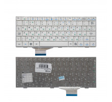 Клавиатура для ноутбука Asus Eee PC PC 700, 900, 4G Series. Плоский Enter. Белая, без рамки. PN: V072462BS2.