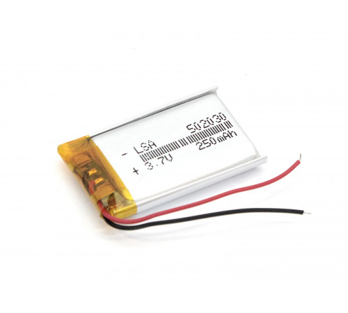 Аккумулятор Li-Pol (батарея) 5*20*30мм 2pin 3.7V/250mAh