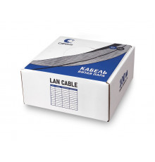 Cabeus UTP-4P-Cat.6-SOLID-LSLTx-GN-100 Кабель витая пара UTP (U/UTP), категория 6, 4 пары (23 AWG), одножильный, нг(А)-LSLTx, зеленый (100 м)