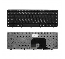 Клавиатура для ноутбука HP Pavilion DV6-3000, DV6-3100 Series. Г-образный Enter. Черная, с черной рамкой. PN: AELX8700310.