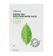 Lebelage Маска тканевая с экстрактом зеленого чая / Green Tea Solution Mask, 25 г