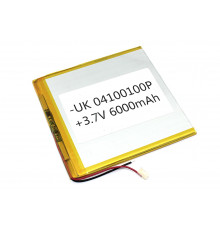 Аккумулятор Li-Pol (батарея) 4*100*100мм 2pin 3.7V/6000mAh