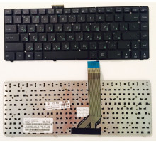 Клавиатура для ноутбука Asus A45, K45A, U44, A85, R400 черная, без рамки
