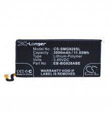 Аккумулятор CS-SMG928SL EB-BG928ABE для Samsung Galaxy S6 Edge+, 3.85V / 3000mAh / 11.55Wh