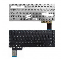 Клавиатура для ноутбука Samsung NP370R4E, NP450R4E Series. Плоский Enter. Черная, без рамки. PN: CNBA5903619.